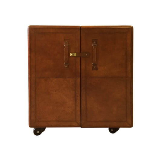 Leather Bar Cabinet