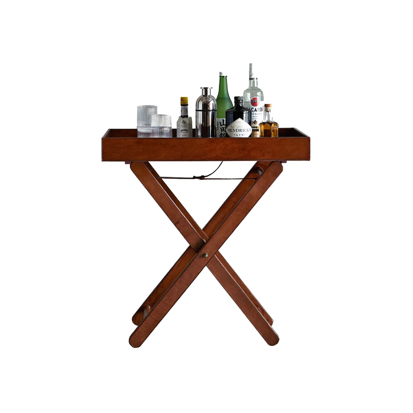 Leather Butler Table