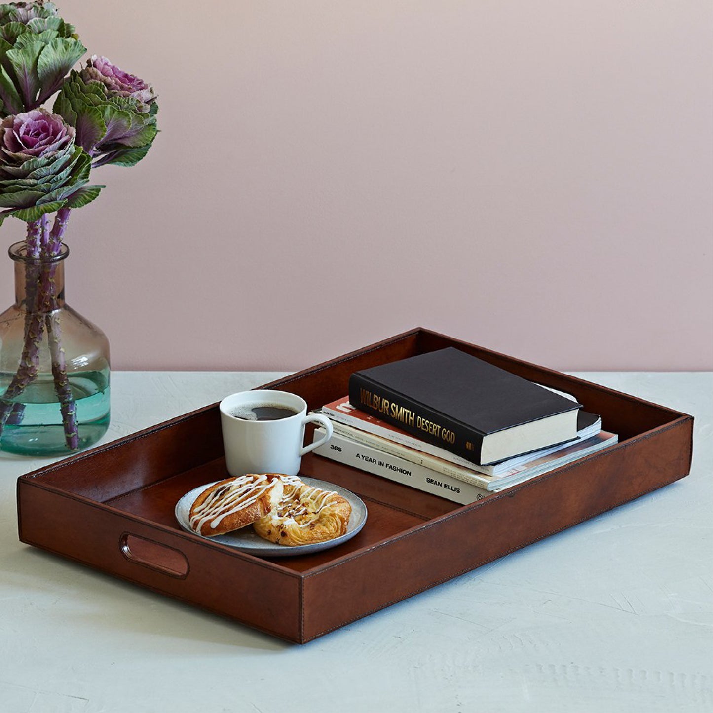Leather Oblong Tray