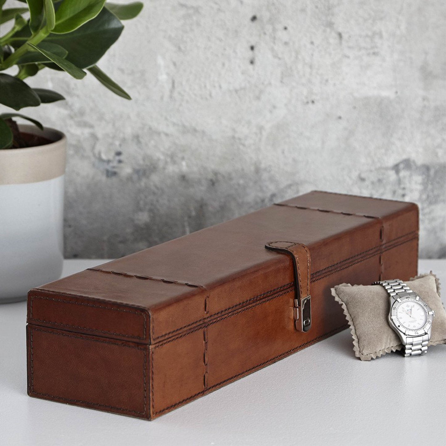 Leather Watch Box for 5